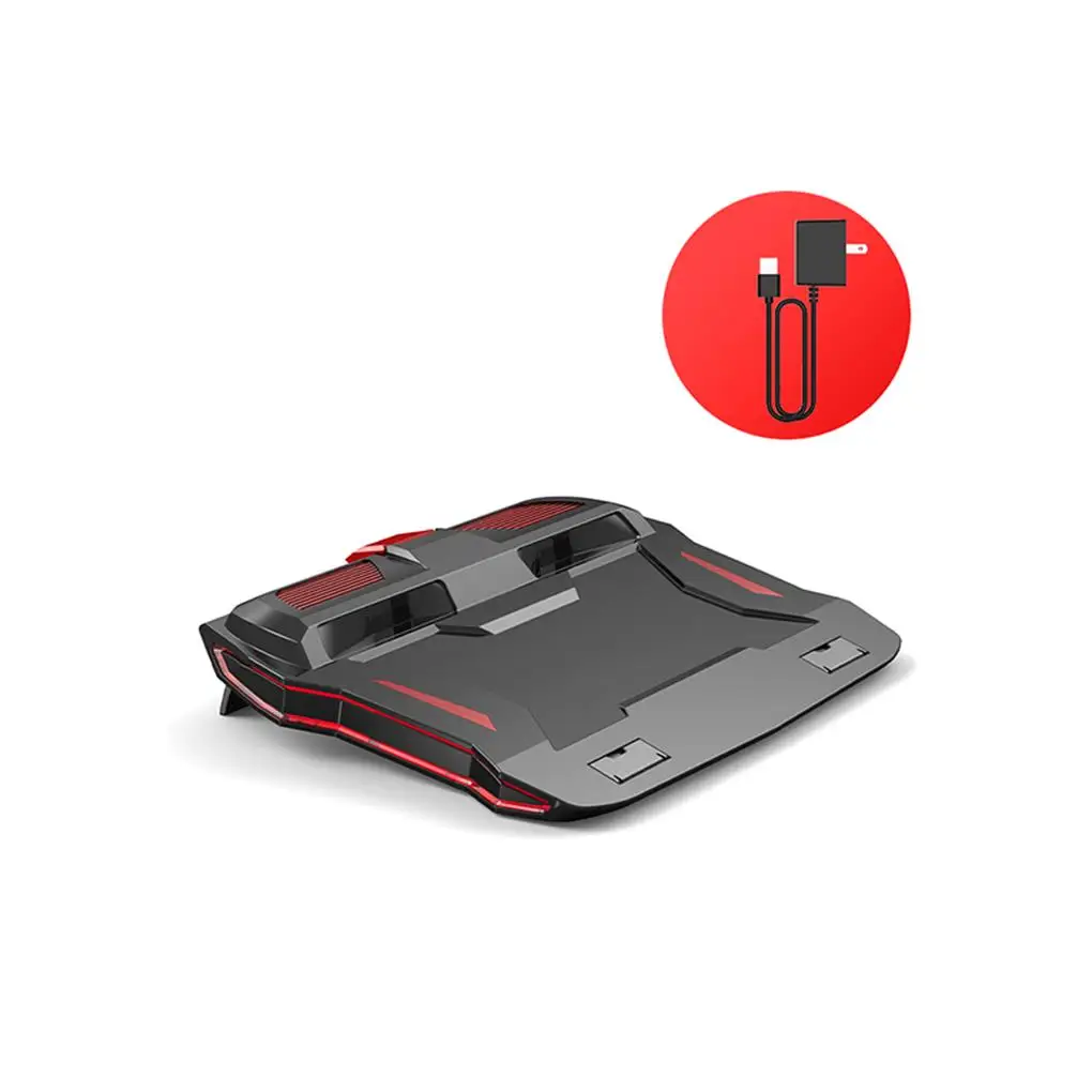 

Computer Cooling Laptop Base Mute Twin Turbo Cooling Bracket With Breathing Lamp