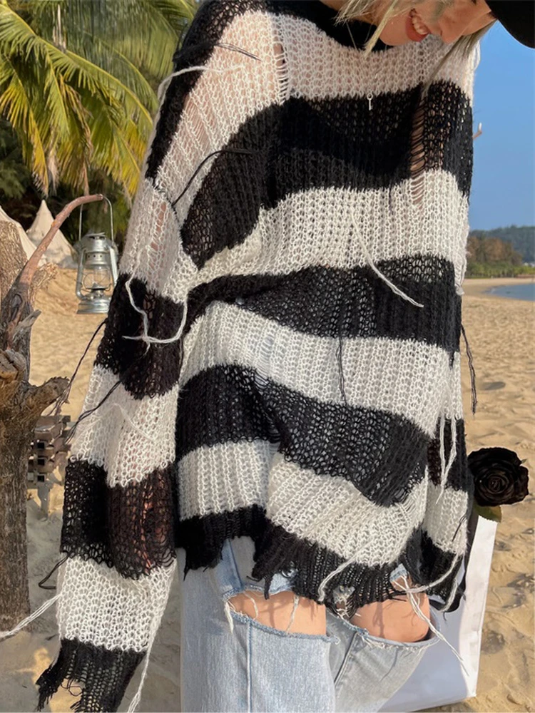 

Женский свитер, Зимний пуловер, вязаный свитер для девочек, винтажный осенний Элегантный женский вязаный Топ с длинным рукавом, теплая винт...