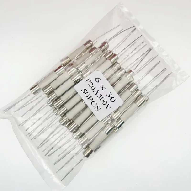 

Керамические предохранители 6x30, F10A/15A/20A/25A/30A, 500В, 50 шт.