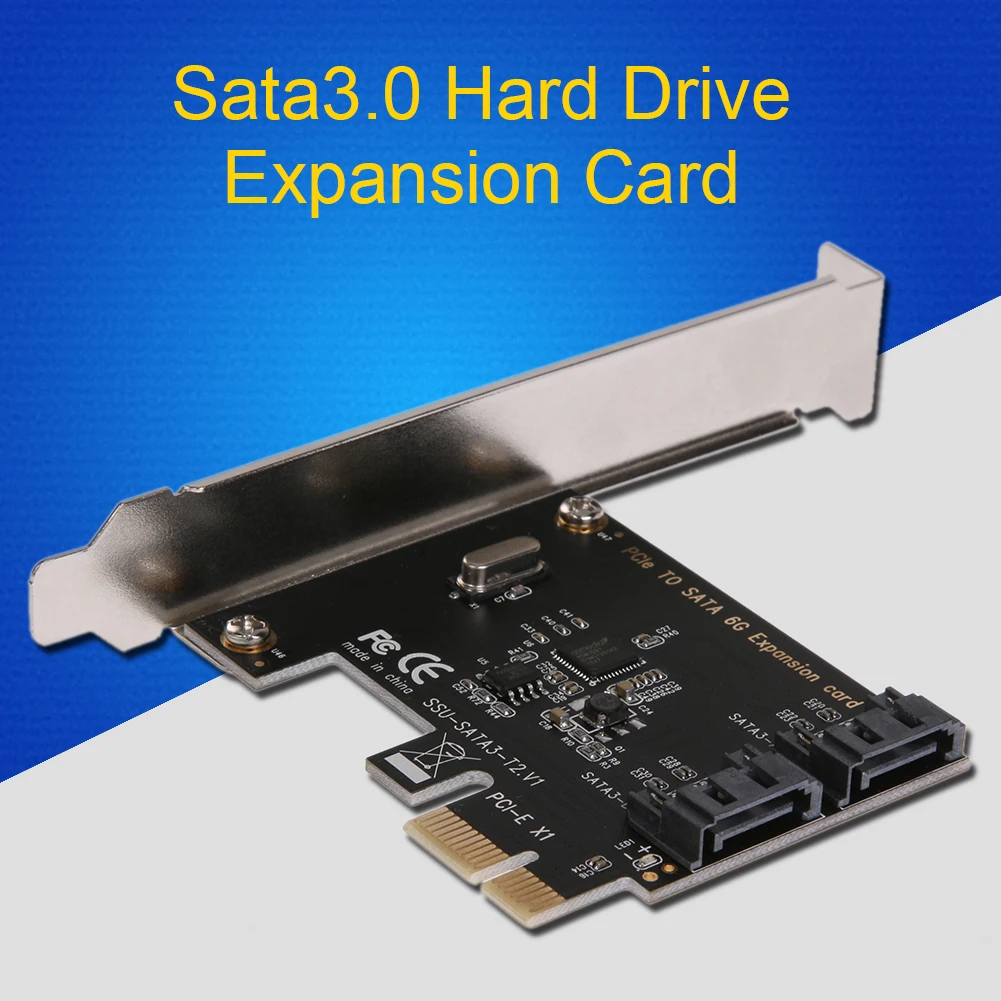 

PCI-E to SATA 3.0 Internal 6gbps Port Disk Expansion Card Dual SATA3.0 Interface Expansion Controller Adapter Card for PC