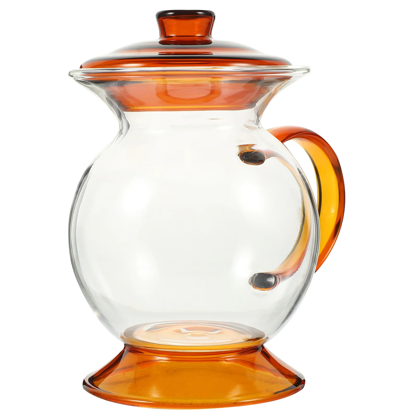 

Household Water Cup Vintage Coffee Cup Old Fashion Style Glass Cup Covered Glass Mug