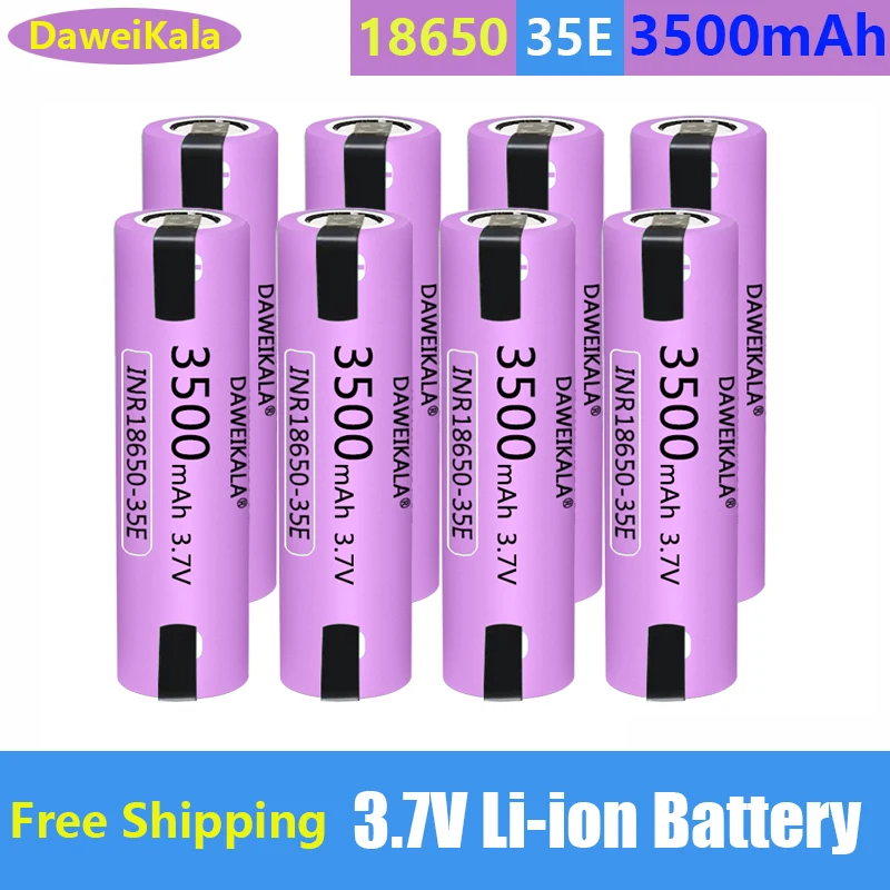 

Original Daweikala 35E 18650 3500mah High Power Discharge Chargeable Battery High Power Discharge, 30a High Current + DIY Nickel