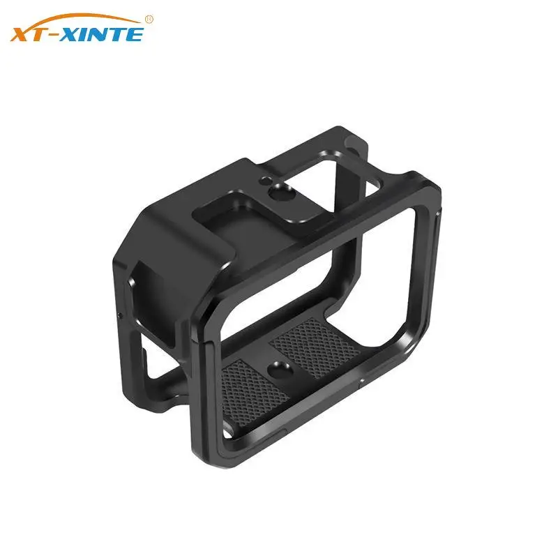 

Metal Camera Cage with Cold Shoe Mount Magnetic Foldable Adapter Bracket for GoPro Hero 11 10 9 Action Camera Frame Accessories