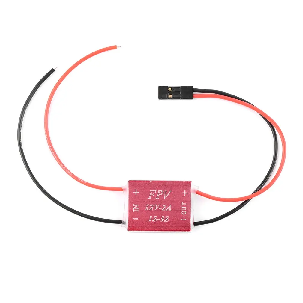 

Red (1-3S) of aluminum alloy shell of 12V/2A Boost Module for Multicopter