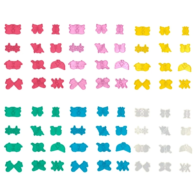 

12 шт. рождественские серьги, гвоздики, искусственные снежинки, лось, силиконовая форма «сделай сам»