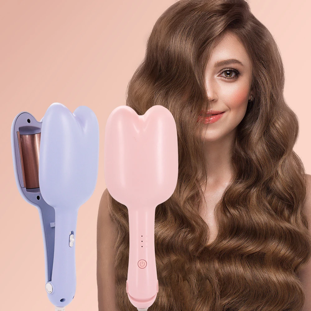 Hair Curling Iron Ceramic Professional Hair Crimper 32mm Egg Roll Hair Curler Rollers Wand Big Wave Hair Rollers Styling Tools