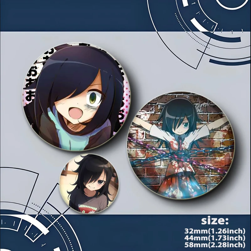 Tomoko Kuroki аниме булавки милый мультяшный значок 324458 мм круглые жестяные броши нагрудник для рюкзака одежда подарочный аксессуар (art.: 3920cb755e7f0) - 3920cb755e7f0