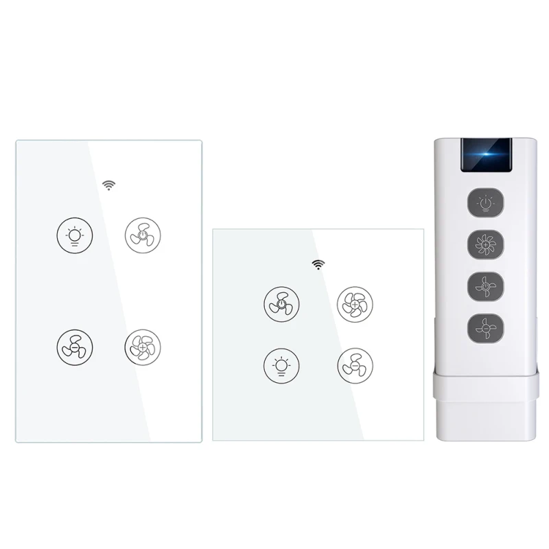 

Rf433 Smart Switch Smart Life Smart Ceiling Fan Light Switch 2/3 Way Control Wifi Switch Smart Home