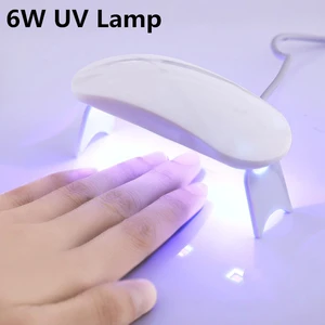 Imported Mini 6W Nail Dryer LED UV Lamp Micro USB Gel Varnish Curing Machine Nail Art Equipment 3LEDS Beads M