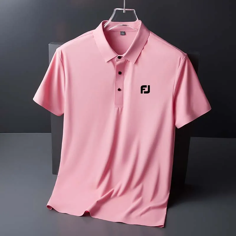Men Golf Shirts 2023 Summer Breathable Quick-drying Golf T-shirt Comfortable Golf Clothing Men's Polo Shirts Short Sleeves Tops