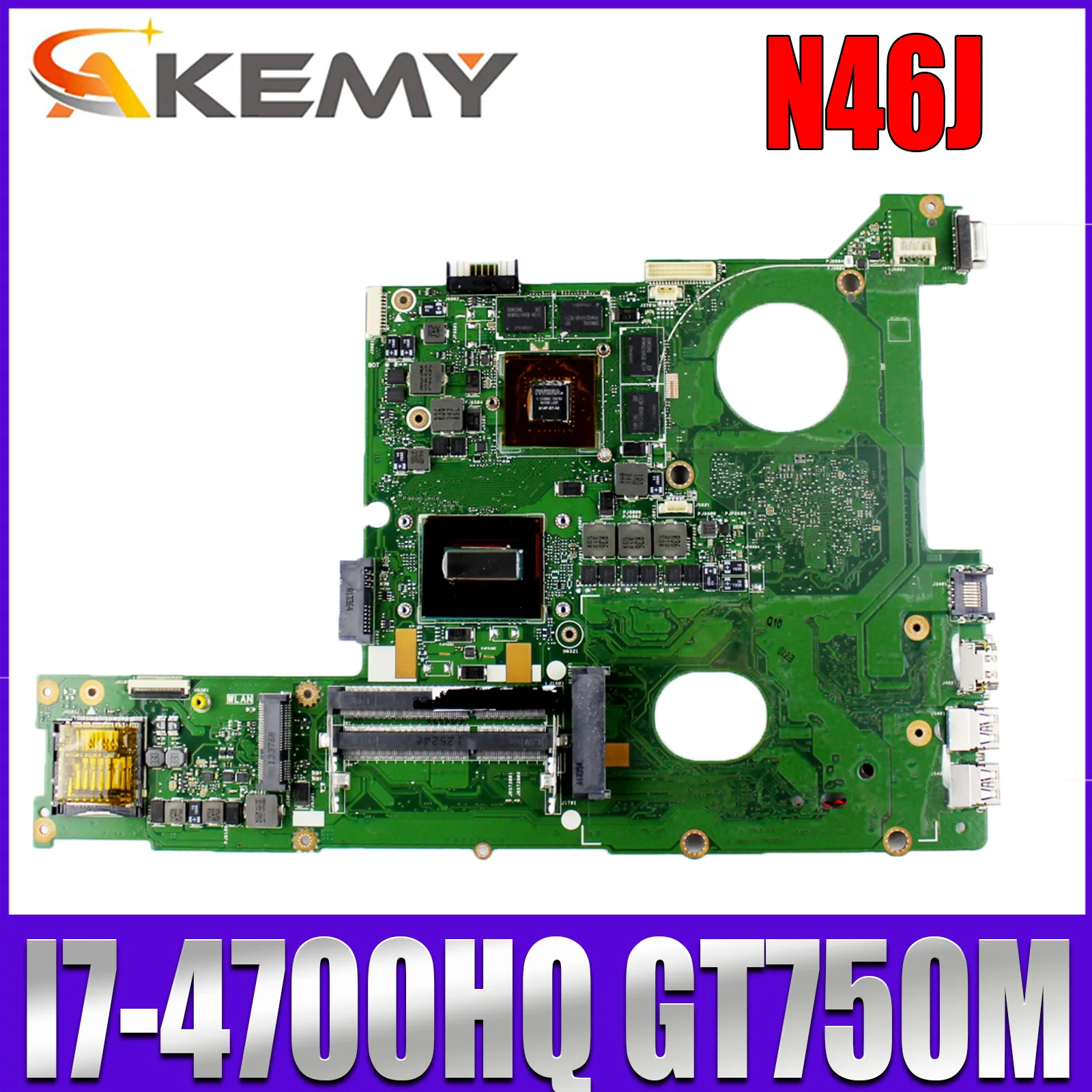 

Материнская плата для ноутбука ASUS N46JV G46J G46JV REV2.0
