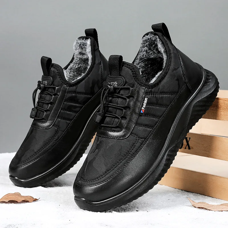 

Мужские зимние ботинки, Уличная обувь для мужчин, кроссовки для мужчин, зимняя обувь, ботинки для тенниса, теплые пушистые мужские ботильоны...