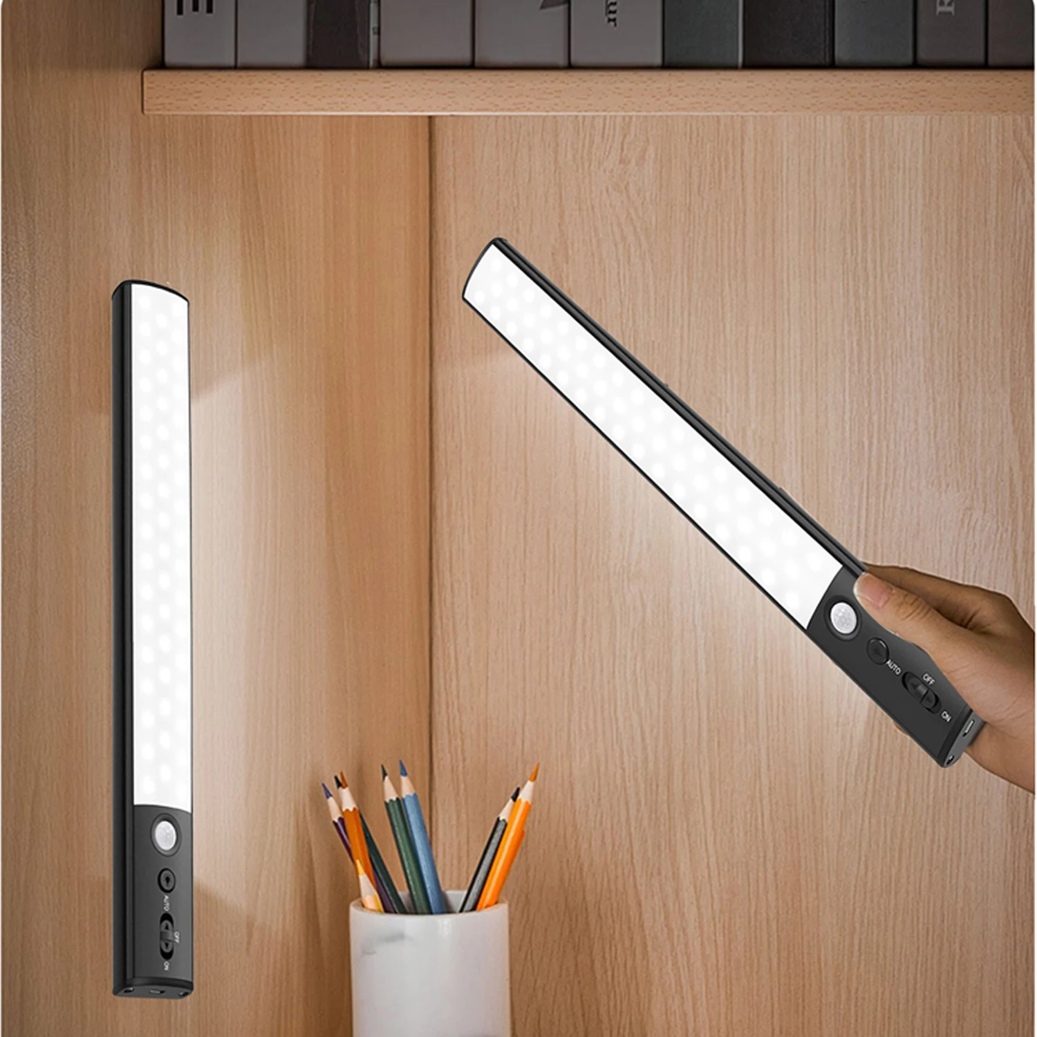 

LED Night Lights Wireless Motion Sensor USB Rechargeable Kitchen Cabinet Closet Wardrobe Corridor Light Night lamp