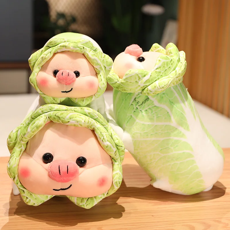 

25/32/42cm Kawaii Cartoon Cabbage Pig Doll Cute Anime Cabbage Pig Plush Toy Soft Stuffed Animal Pillow for Girlfriend Gifts