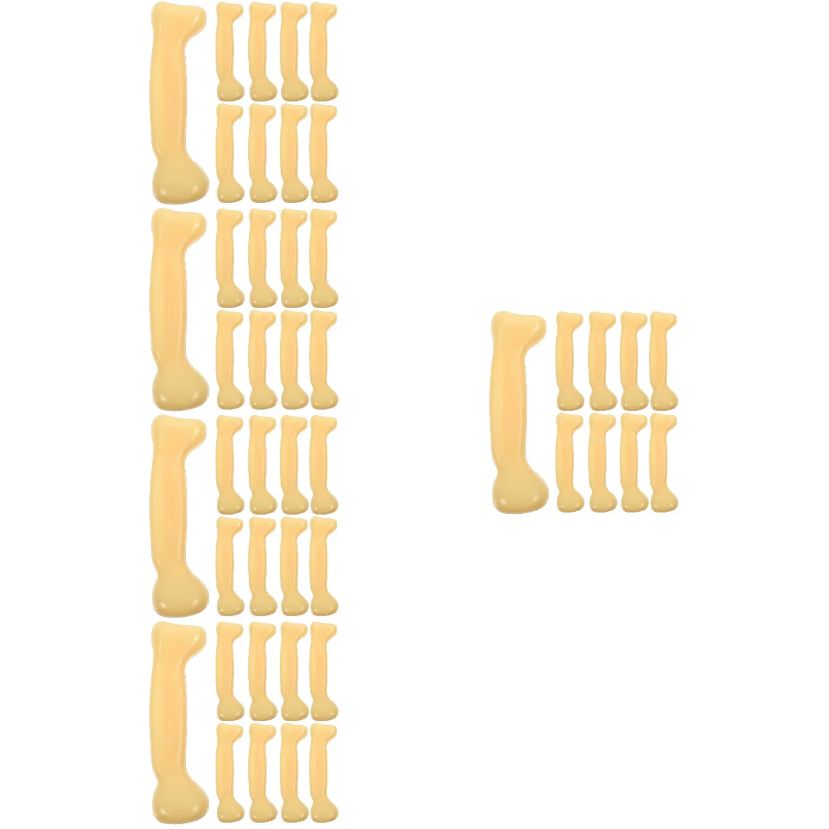 

60 шт., детский пластиковый декор для костей