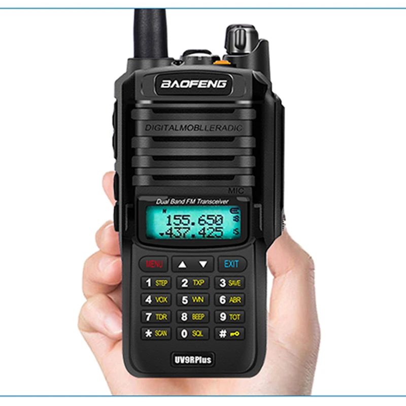 2pcs high quality 10W 25km Baofeng UV-9R plus  ham radio cb radio comunicador waterproof walkie talkie baofeng uv 9r plus