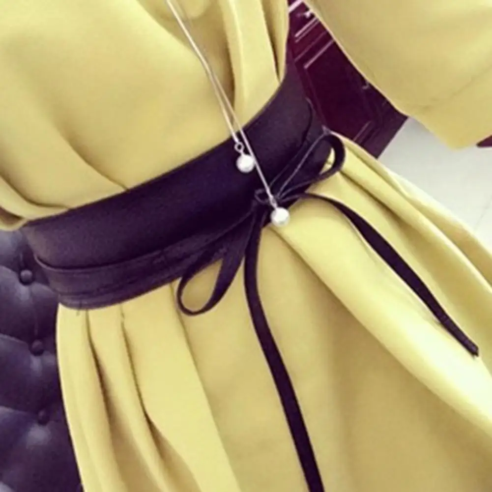 

Женский стильный регулируемый однотонный ремень из искусственной кожи