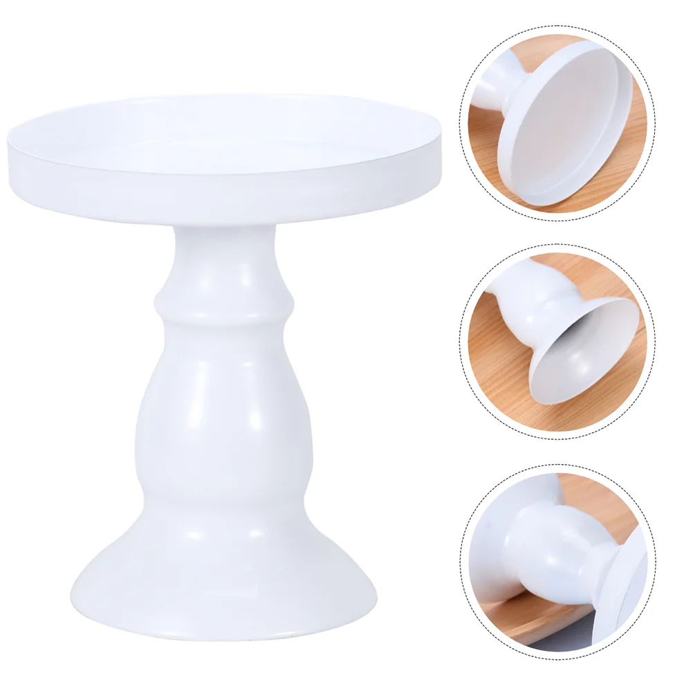 

Stand Cake Holder Wedding Storage Cupcake Platter Metal Candy Tray Serversushi Serving Display Candlesticks Round Candlestick