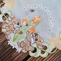 2022new embroidery table place mat wedding decoration mariage chemin de table mariage table runner table decoration art de table
