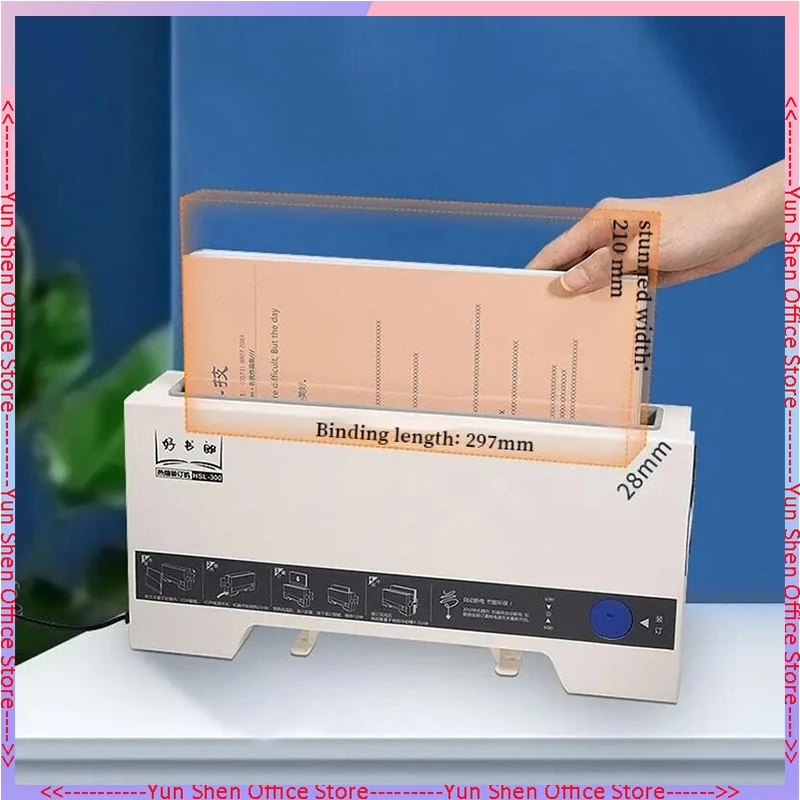 

Станок для термоплавкого переплета, стандартная версия США. Стандартная версия небольшого клеящегося переплетного устройства для офиса и дома