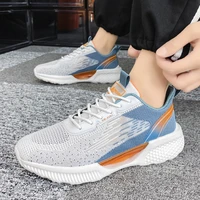 %e3%80%90huoouhaiou%e3%80%91sneakers mesh breathable flying woven mens sports shoes all match popcorn shock absorbing casual shoes