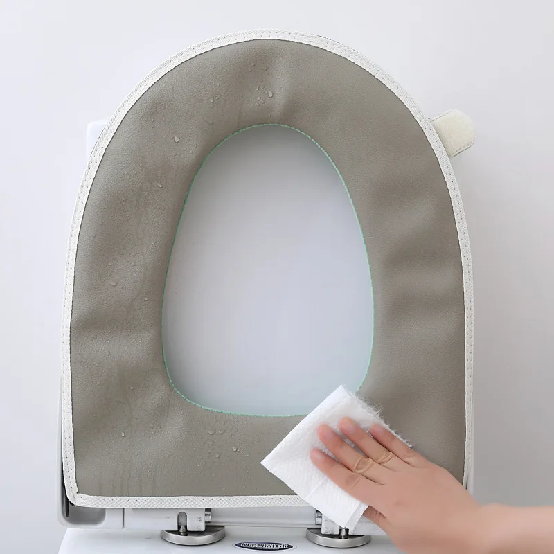 Подушка для сиденья унитаза утолщенная зимняя необходимая универсальная модель