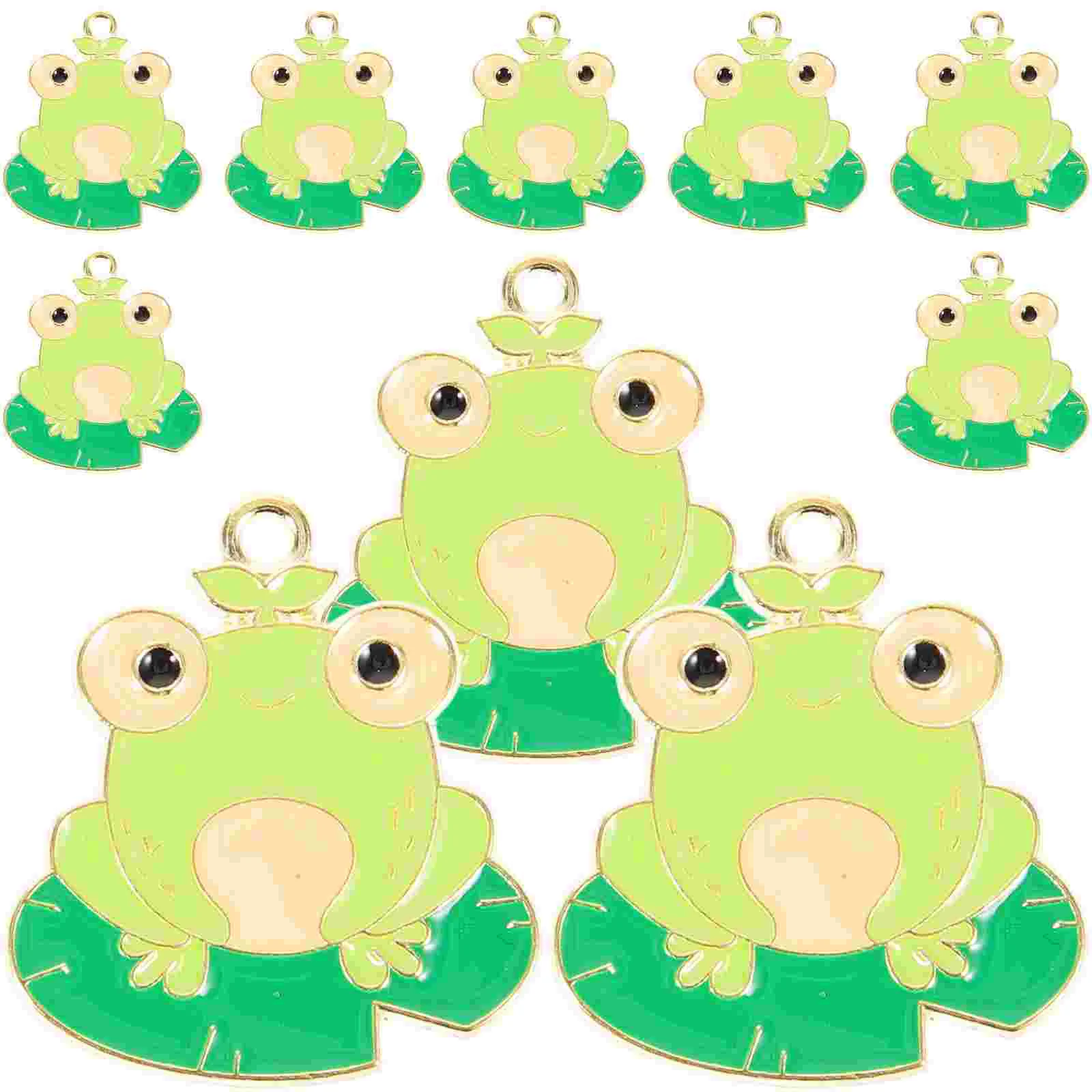 

10 шт., металлические подвески в виде лягушек