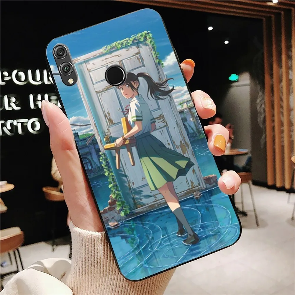 Чехол для телефона BiliBili S-Suzume No T-Tojimari Huawei Honor 10 Lite 9 20 7A 9X 30 50 60 70 Pro Plus мягкий