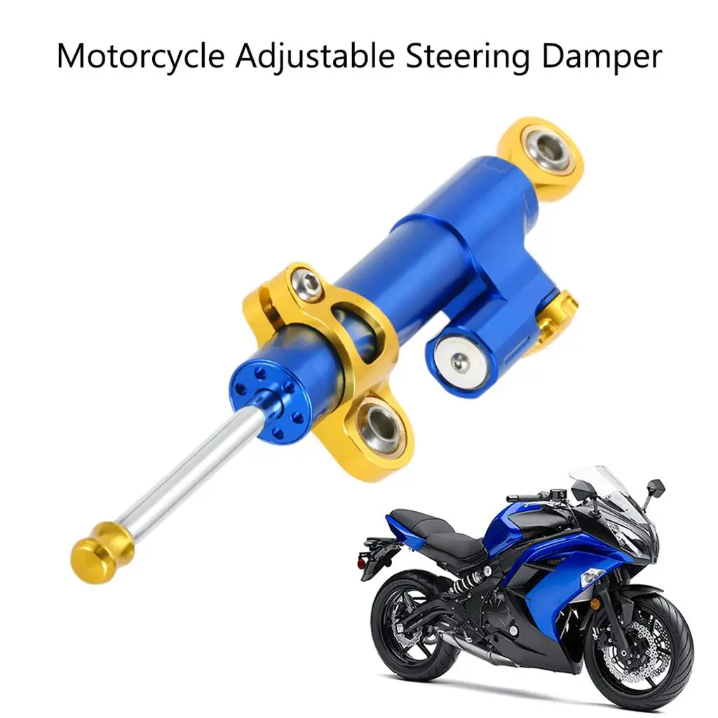 

Aluminum Universal Steering Dampers Stabilizer, Adjustable Linear Reversed Safety Control for for