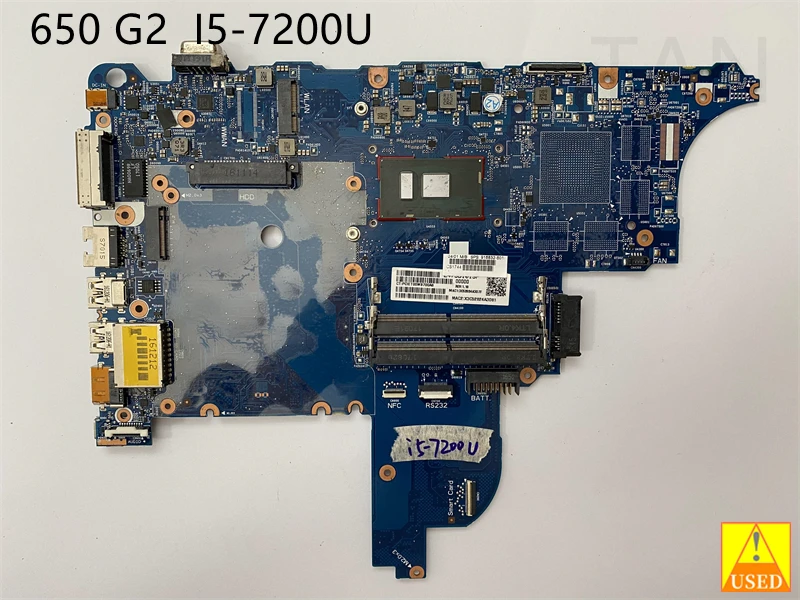 

USED Laptop Motherboard 6050A2860101 FOR 650 G2 with I5-7200U CPU Fully Tested and Works Perfectly