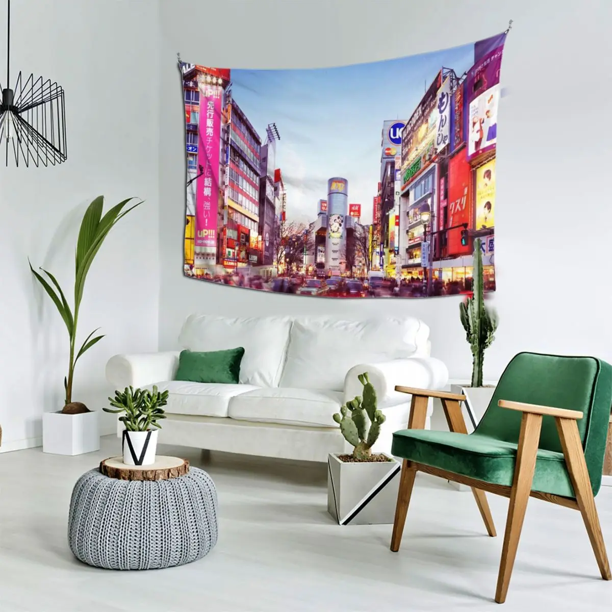 Пейзаж часы пик в Токио самая оживленная пересечение пересечения Shibuya людей