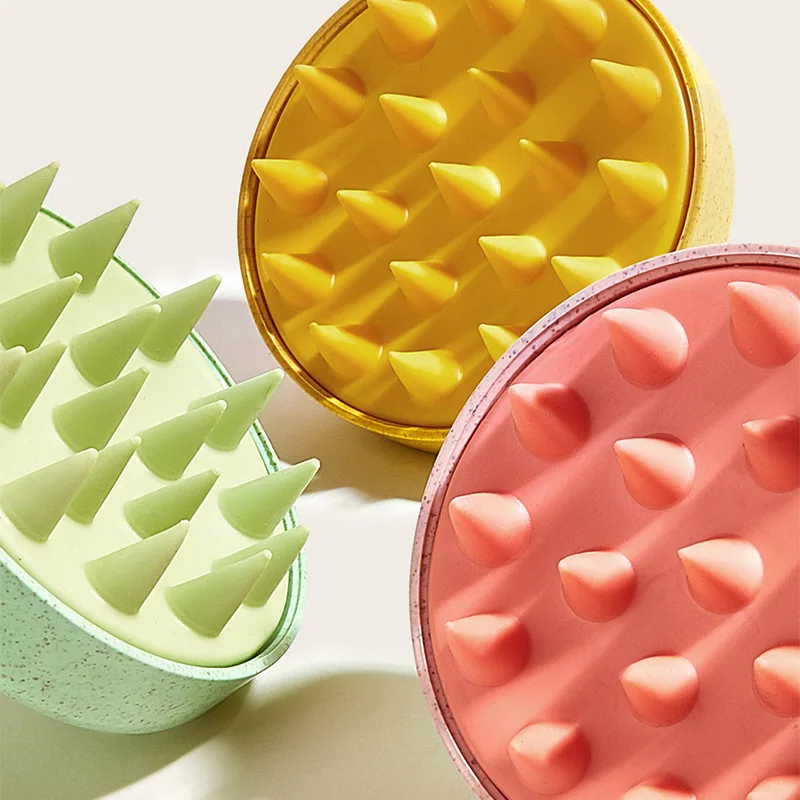 Shampoo Scalp Hair Massager Silicone Shampoo Massage Combs Bath Massage Brushes Scalp Massager Hair Shower Brush Comb Care Tools