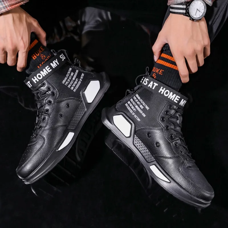Designer Mens Women Casual Sneakers High-tops Sneakers Trendy Boys Basketball Sports Tennis Shoes Outdoor Off-road Trainers enlarge