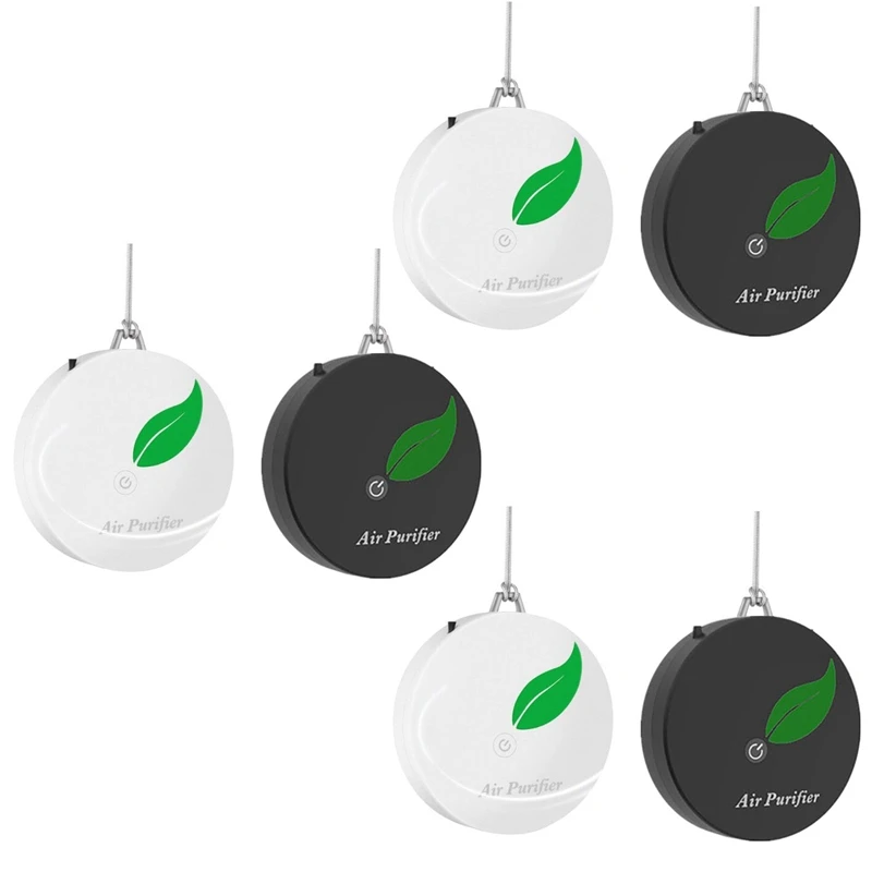 

Ожерелье с персональным носимым воздухоочистителем, портативный освежитель воздуха, ионизатор, генератор отрицательных ионов для взрослы...