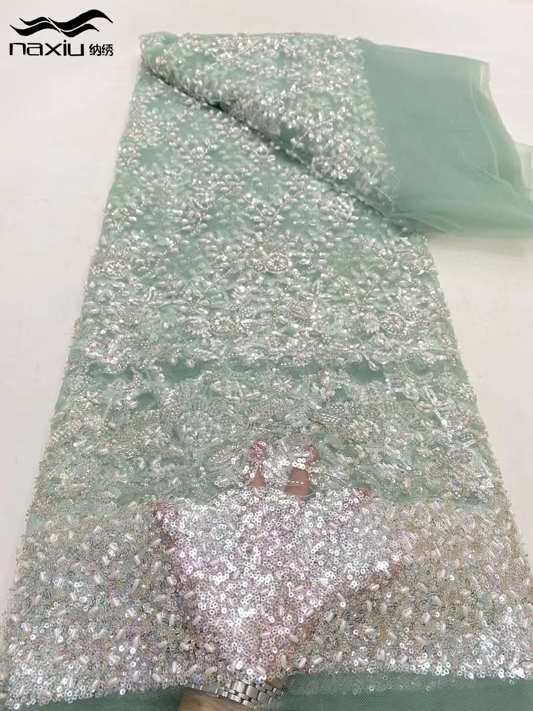 Роскошная африканская кружевная ткань Madison 5 ярдов 2024 Высококачественная