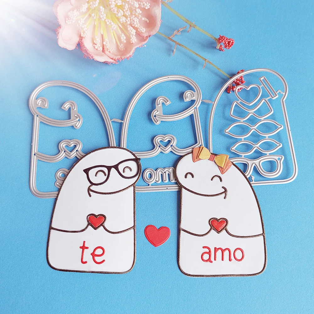 

Delicate keychain decoration cutting dies for English letters, scrapbooks, reliefs craft stamps, photo album puzzl