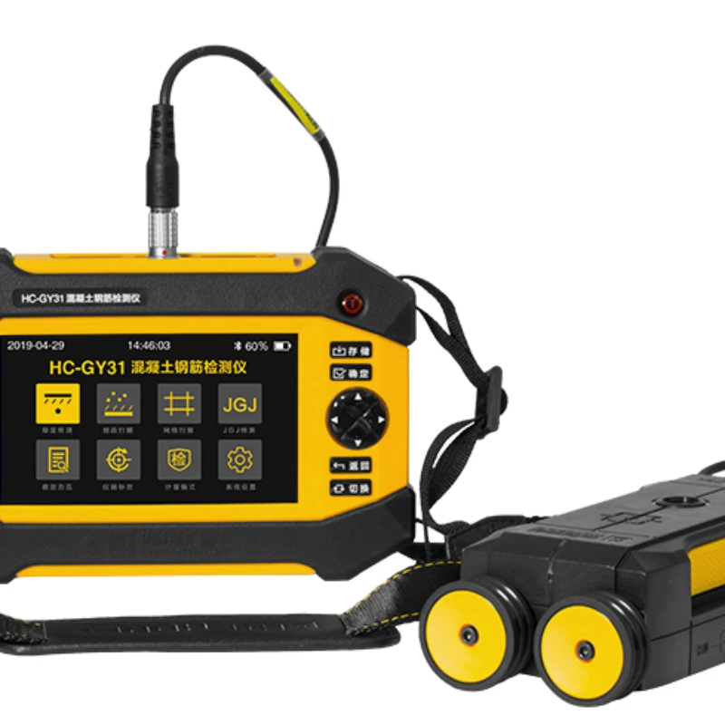 

Concrete reinforcement detector, reinforcement position detector, scanner