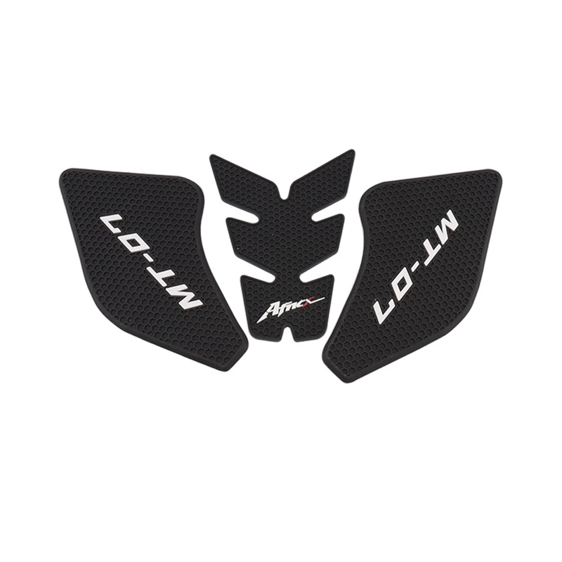 

AFNCX Motorcycle Non-Slip Side Fuel Tank Pad Stickers Waterproof Rubber Sticker Accessories For Yamaha MT-07 2021 2022