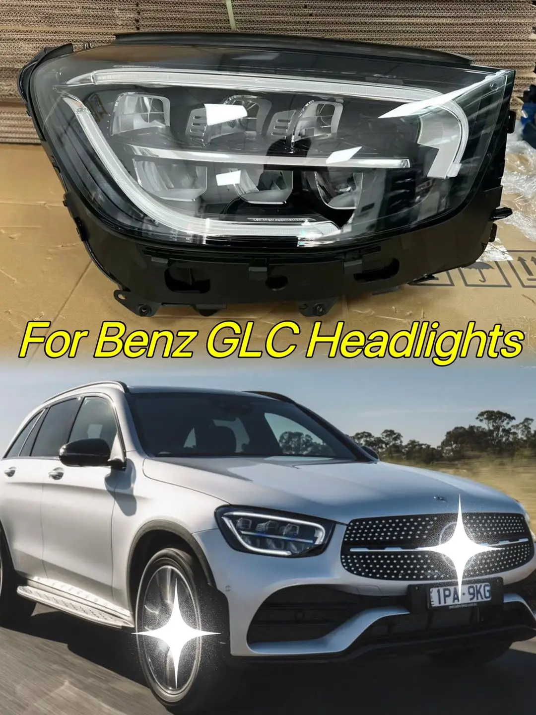 AKD автостайлинг фары для Benz GLC GLC260 GLC300 2020-2022 светодиодные фары DRL