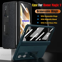 for honor magic v hinge case for honor magic v hinge protective case cover with front screen film magnetic kickstand holder capa