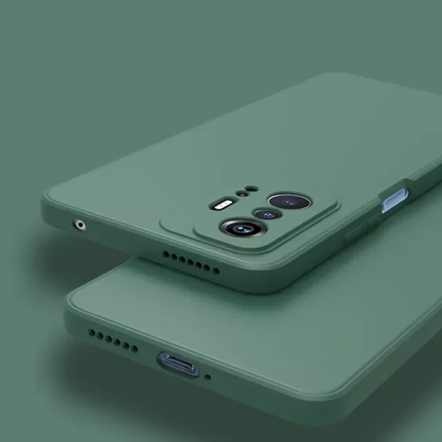 

For Cover Mi 11T Pro Case For Mi11T Pro Capas Shockproof Silicone Liquid Bumper Back TPU Soft Case For Mi 11 T Pro Fundas