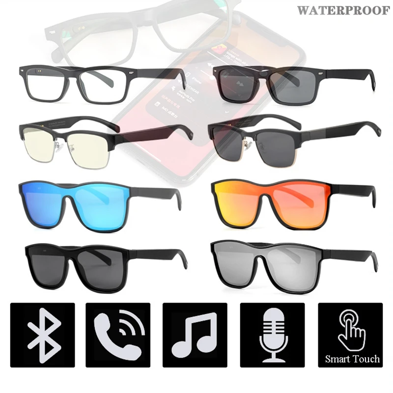 

Smart Sunglasses Wireless BT 5.0 Headphones Calling Music Audio Sport Headset Eyewear Intelligent Eyeglasses For iPhone Android