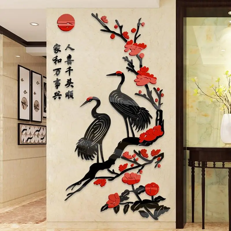

Chinese style Ink painting landscape art Wall Stickers Living room Bedroom background for home decoration Mural Decals wallpaper