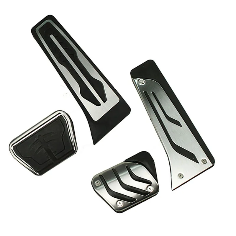 

For BMW X3 G01 2018 2019 Stainless Steel AT Gas Fuel Brake Footrest Pedal Plate Pad Non-Drilling ! 2pcs/set