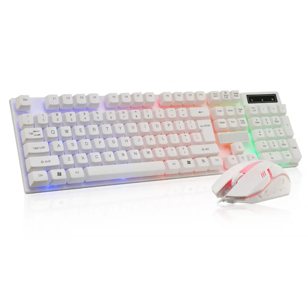 

Keyboard Mouse Set Adapter for PS4 PS3 Xbox One For Xbox 360 Gaming Rainbow LED Typewriter Inspired Mechanical Keyboard