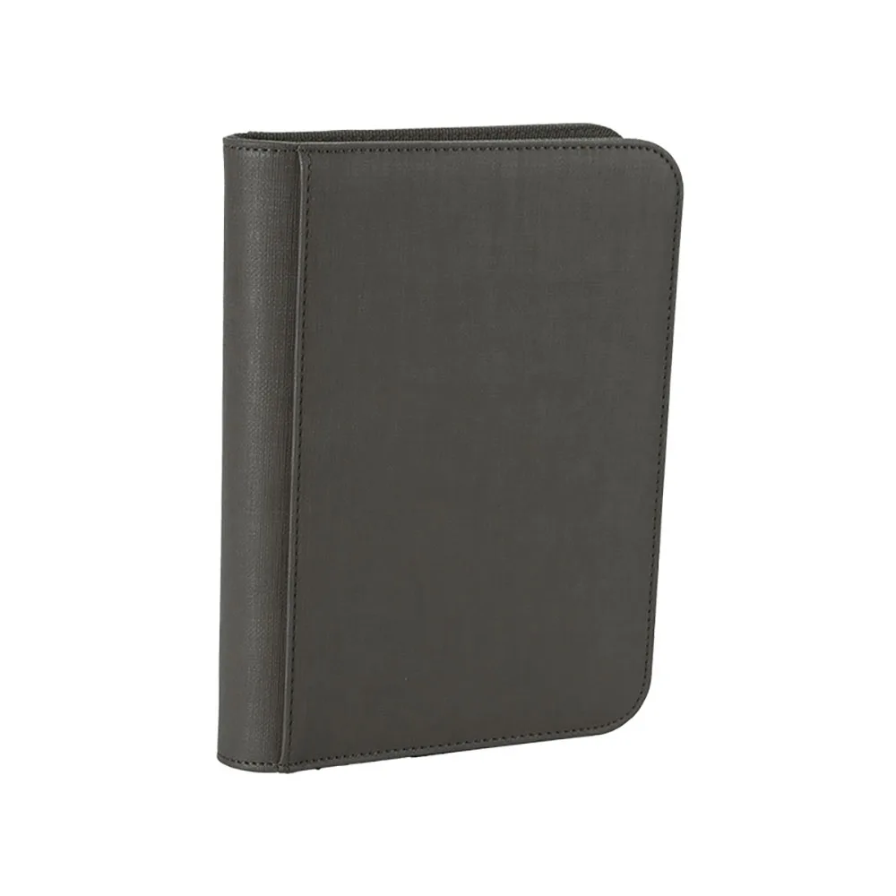 Premium Zip Binder -4 Pocket Trading Card Album Folder - 160 Side Loading Pocket Binder for TCG MTG PKM YUGIOH (Grey)