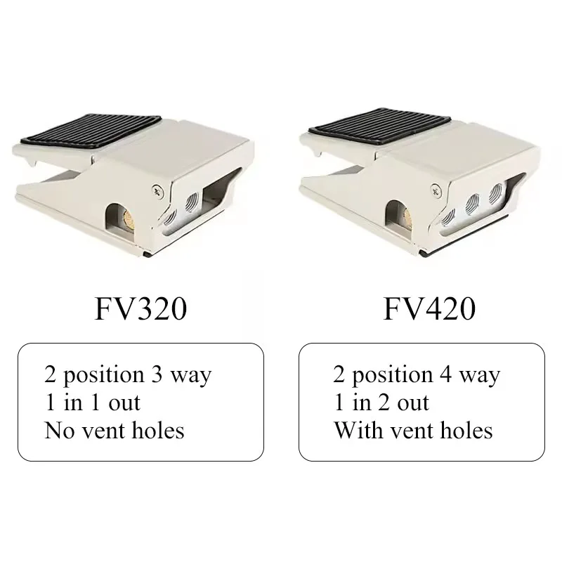 Фото Пневматический ножной клапан 4F210-08 FV320 FV420 4F210-08L/G, ножной переключатель, пневматический направляющий клапан для цилиндров, инструмент для управления потоком воздуха №4