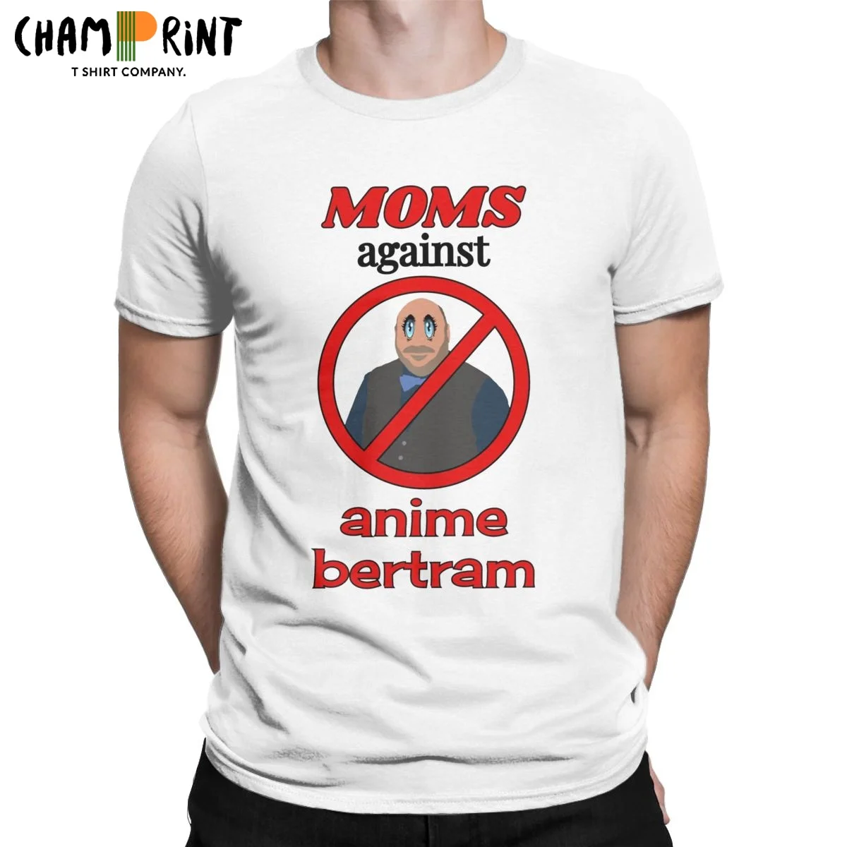 

Moms Against Anime Bertram Men T Shirt Fashion Tee Shirt Short Sleeve Crew Neck T-Shirt 100% Cotton Birthday Gift Clothing