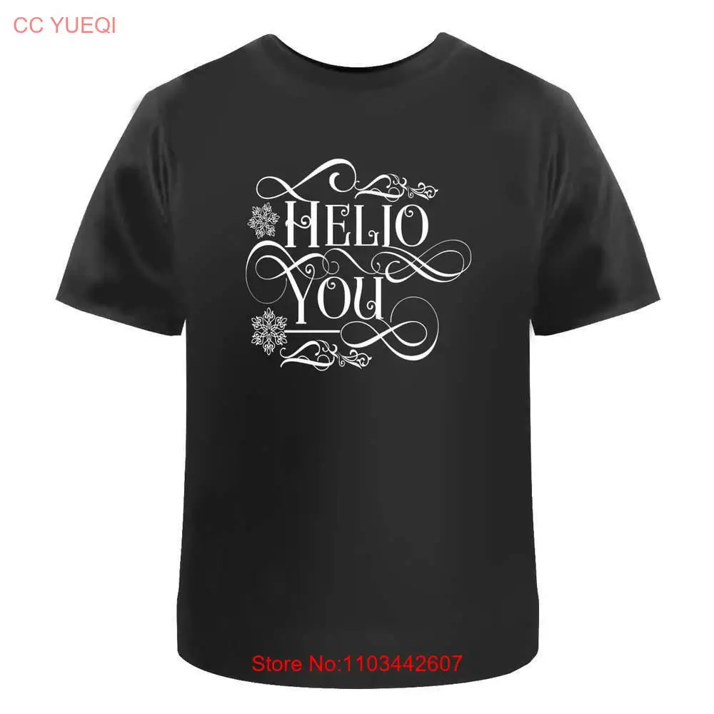 Мужские/женские хлопковые футболки Здравствуйте! Флориш (TA048594)