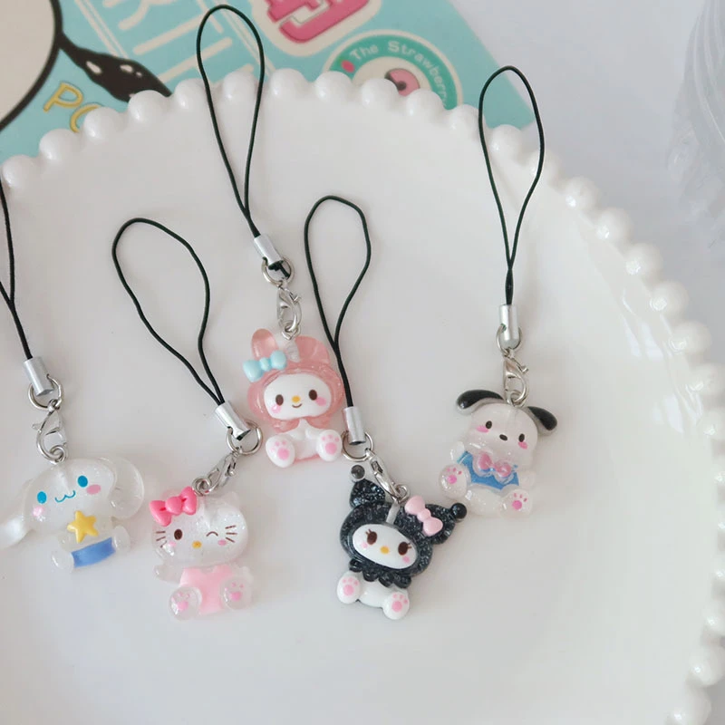 Подвеска для телефона Kuromi Cinnamoroll 6 шт